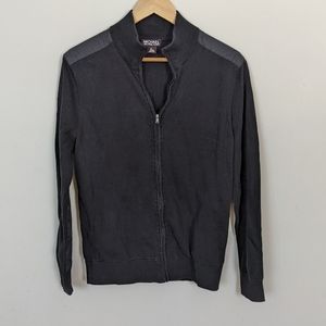 Michael Kors Zip Up Patch Cardigan/Swacket